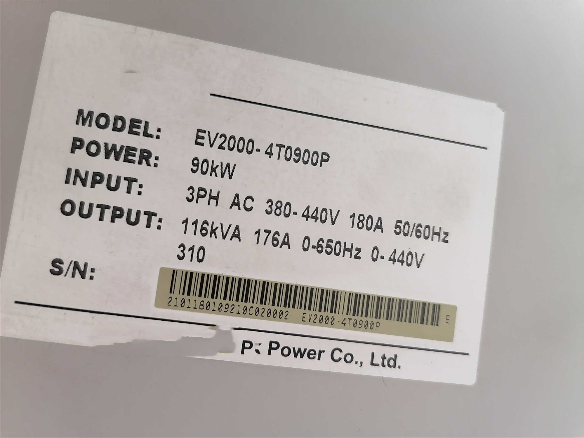 1PCS  USED EV2000-4T0900P #OYF009