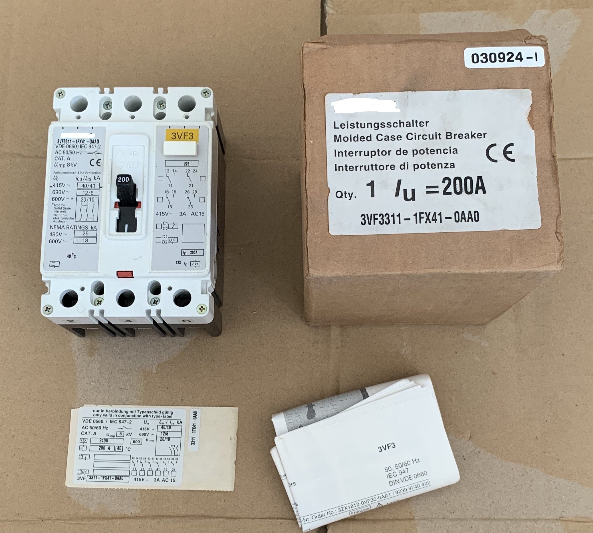 1PC for new   3VF3311-1FX41-0AA0    #OYF008