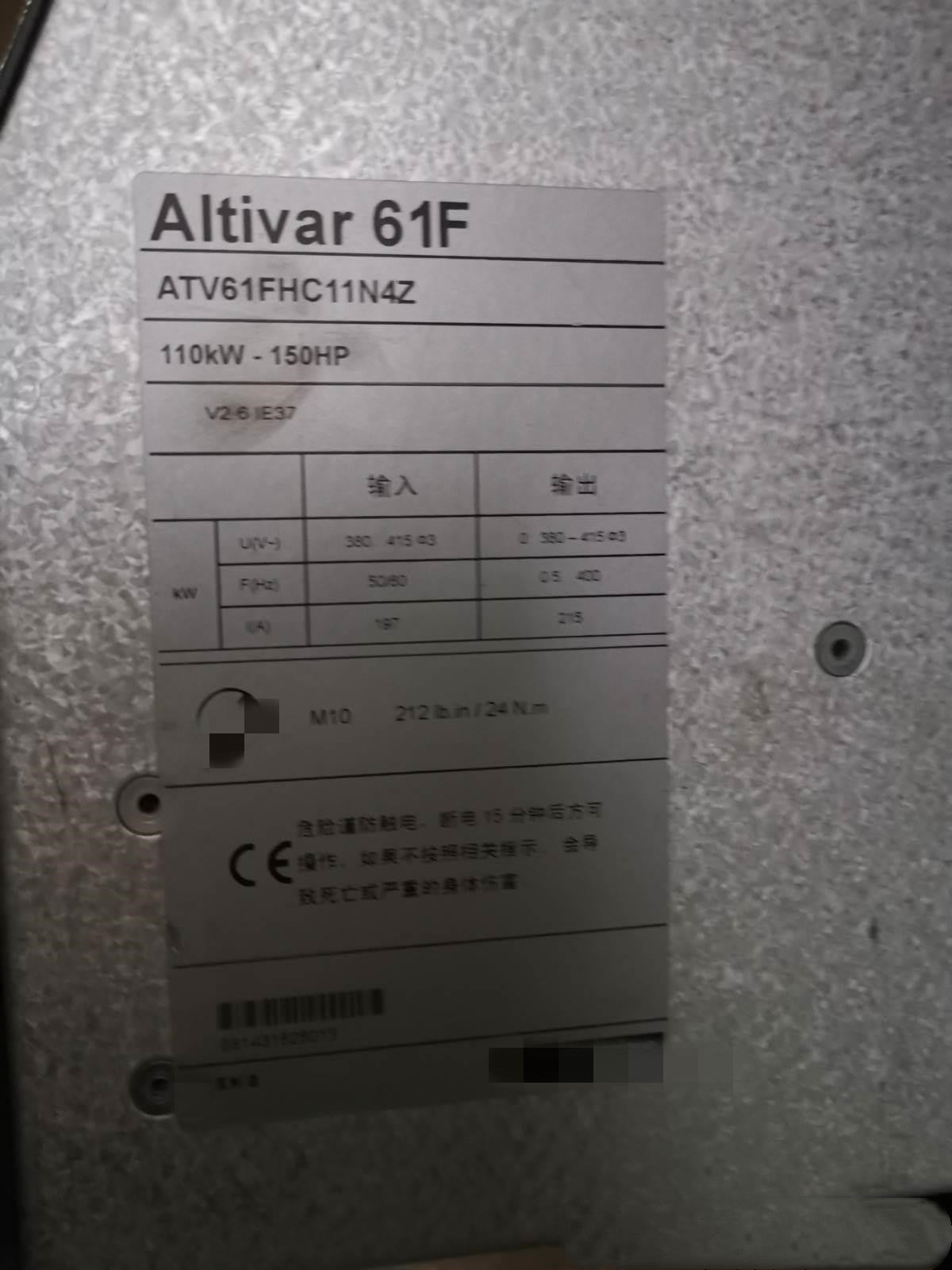 1PCS  USED ATV61FHC11N4Z #OYF009