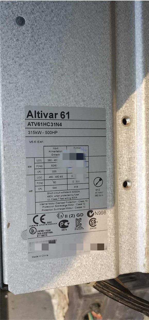1PCS  USED ATV61HC31N4 #OYF009