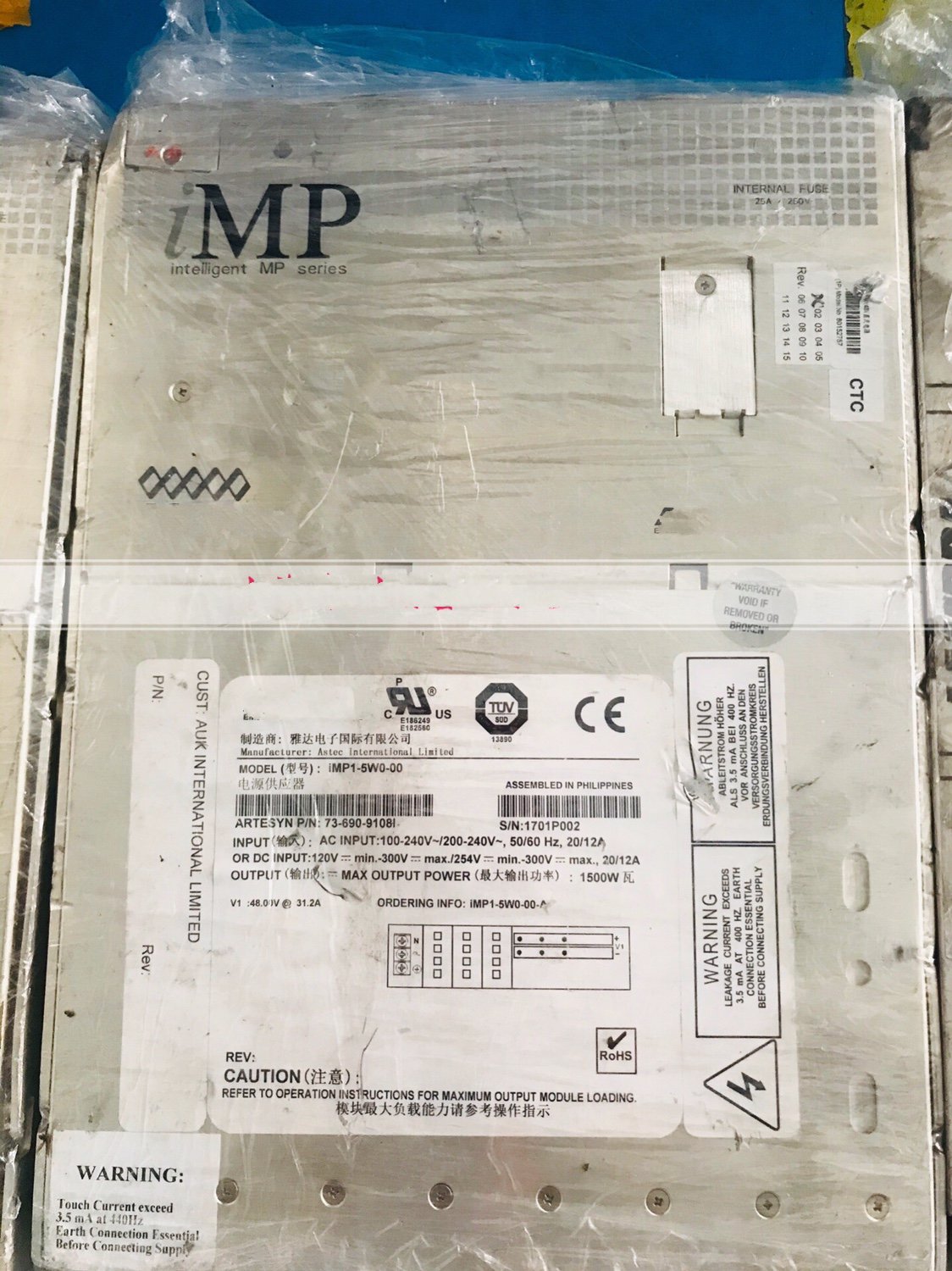 1PCS for  used   IMP1-5W0-00 73-690-9108i  #OYF003