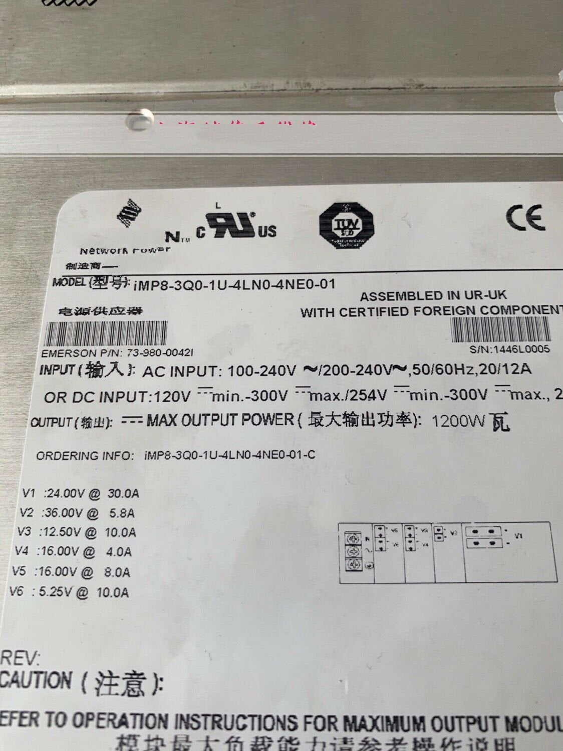 1PCS for  used  iMP1-3Q0-1U-4LN0-4NE0-01 73-980-0042i   #OYF003
