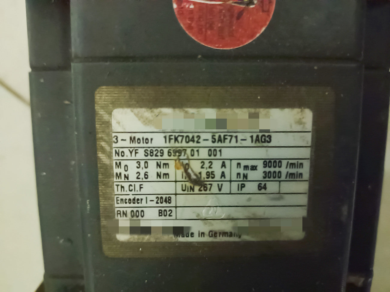 1 PCS USED 1FK7042-5AF71-1AG3 #OYF005