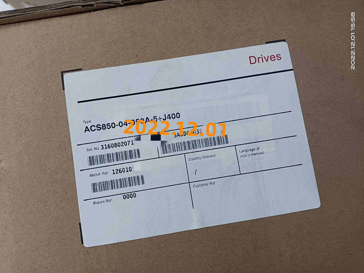 1PCS NEW ACS850-04-050A-5+J400 #OYF005 J1688